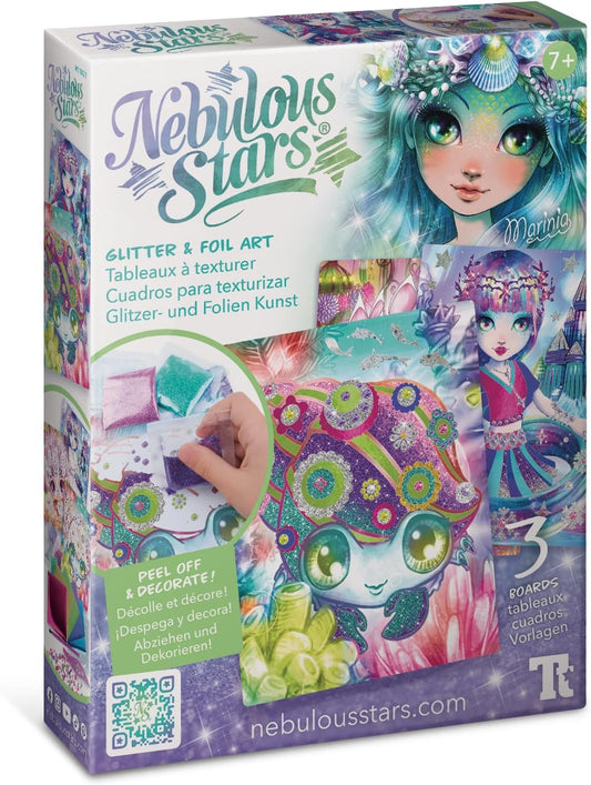Nebulous Stars Glitter & Foil Art